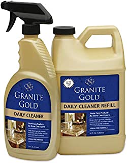 Granite Gold Daily Cleaner Spray And Refill Value Pack - Streak-Free Stone Cleaning Formula, Made In The USA