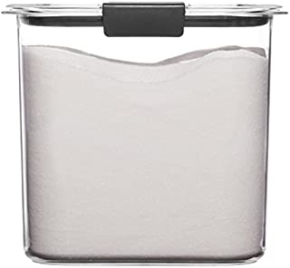 Rubbermaid Container, BPA-Free Plastic, Clear Brilliance Pantry Airtight Food Storage, Open Stock, Sugar (12 Cup)