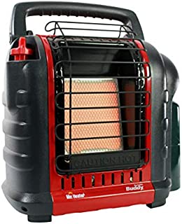 Mr. Heater F232000 MH9BX Buddy 4,000-9,000-BTU Indoor-Safe Portable Propane Radiant Heater, Red-Black