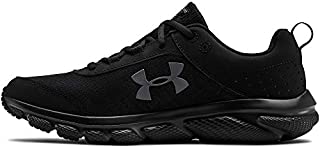 Under Armour mens Charged Assert 8 Running Shoe, Black (002 Black, 10.5 US