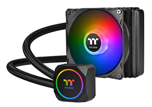 Thermaltake TH120 ARGB Motherboard Sync Edition Intel/AMD All-in-One Liquid Cooling System 120mm High Efficiency Radiator CPU Cooler CL-W285-PL12SW-A, Black