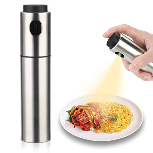 Olive Oil Sprayer Mister Oil Sprayer for Cooking Besmon Versatile Stainless Steel Oil Bottle for Kitchen BBQ, Grilling and Roasting