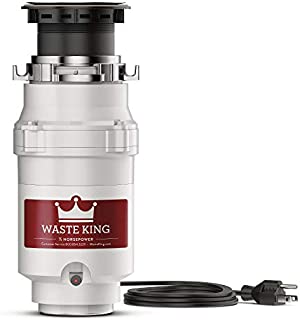 Waste King L-1001 Garbage Disposal with Power Cord, 1/2 HP