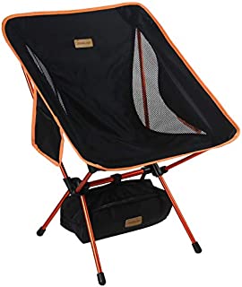 Trekology YIZI GO Portable Camping Chair - Compact Ultralight Folding Backpacking Chairs, Small Collapsible Foldable Packable Lightweight Backpack Chair in a Bag for Outdoor, Camp, Picnic, Hiking