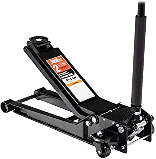 Arcan 2 Ton Extra Long Reach Low Profile Steel Floor Jack XL2T, Black