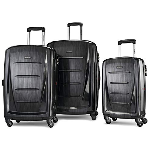 Samsonite Winfield 2 Hardside Expandable Luggage with Spinner Wheels, Brushed Anthracite