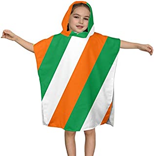 Ireland Flag Baby Kids Hooded Bath Towel Soft Quick Drying Blanket Towels Wrap for Girls Or Boys Use for Bath/Pool/Beach Swim