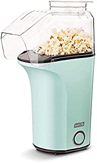 DASH DAPP150V2AQ04 Hot Air Popcorn Popper Maker with Measuring Cup to Portion Popping Corn Kernels + Melt Butter, 16, Aqua