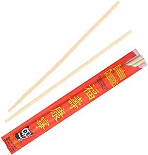 ENDLESS PRODUCTS Bamboo Chopsticks Disposable Utensils Set - Non Slip Eco Friendly Disposable Chopsticks for Japanese Korean Chinese Asian Food (100)