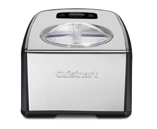 Cuisinart ICE-100 Compressor Ice Cream and Gelato Maker, Silver, 1-1/2-Quart