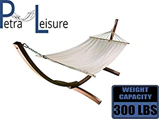 Petra Leisure, 12 Ft. Wooden Arc Hammock Stand 300 LB Capacity