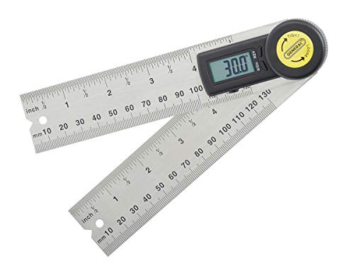 General Tools 822 Digital Angle Finder Rule, 5-Inch