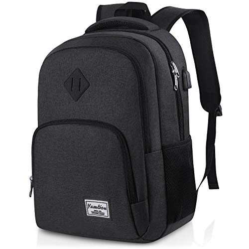 YAMTION Laptop Backpack with Laptop Compartment for Men and Women Slim Travel Backpack with USB Charging Port 35L