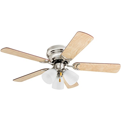 Prominence Home 50863 Whitley Hugger Ceiling Fan with 3 Light Fixture, 42