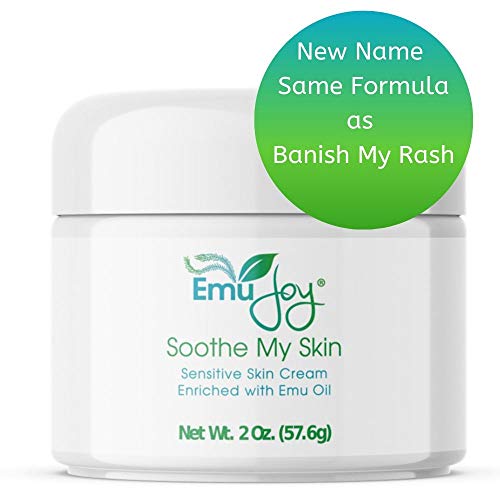 Soothe My Skin Cream for Sensitive Skin - Eczema Cream Psoriasis Atopic Dermatitis Lichen Sclerosus. Emu Oil Cream with Only Natural Ingredients