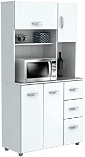 HomeRoots Kitchen Storage Cabinet - Melamine/Engineered Wood