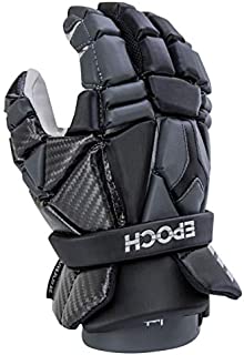 Epoch Lacrosse Integra Glove with Phase Change Technology for Attack, Middie and Defensemen Black Extra Large