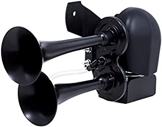 Kleinn Air Horns HOGKIT-1BK Complete Black Bolt On Direct Drive Air Horn - Harley Davidson