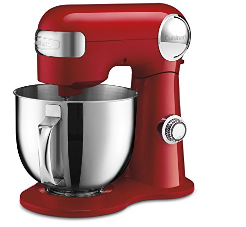 Cuisinart SM-50R 5.5-Quart Stand Mixer, Ruby Red