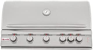 Blaze LTE 40-Inch 5-Burner Built-In Natural Gas Grill With Rear Infrared Burner & Grill Lights - BLZ-5LTE-NG