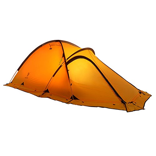 HILLMAN 2-Person 4-Season 20D Double Layer Silicone Ultralight High-Altitude Outdoor Camping Tents (Yellow)