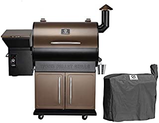 Z GRILLS ZPG-700D Wood Pellet Grill Smoker for Outdoor Cooking with Cover, 2020 Upgrade, 8-in-1 & Pid Controller