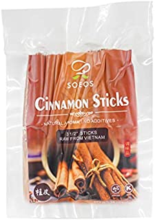 Soeos Cinnamon Sticks (18 oz), 3.5 Inches Length, Strong Aroma, Perfect for Baking, Cooking & Berages, Non-GMO, Kosher Certified, Vietnamese Cinnamon Bulk, Vaccum Packaged Premium Quality.