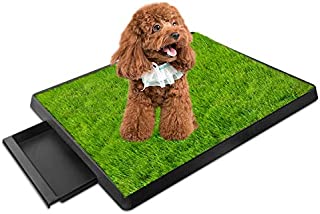 iMounTEK Grass Patch for Dogs, Artificial Grass for Dogs Potty with Tray, Fake Grass for Dogs Indoor and Outdoor Use, Puppy Training Pad, Best for Medium and Small Dog (Grass Patch with Tray)