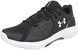 Under Armour Men's Charged Commit 2.0 Cross Trainer Running Shoe, Black (001)/White, 12