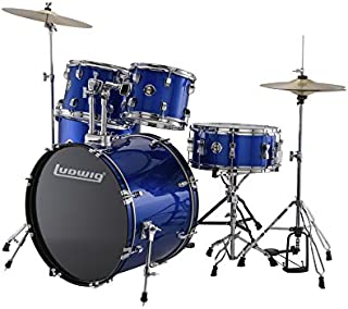 Ludwig Accent Drive Drum Set in Blue Foil finish