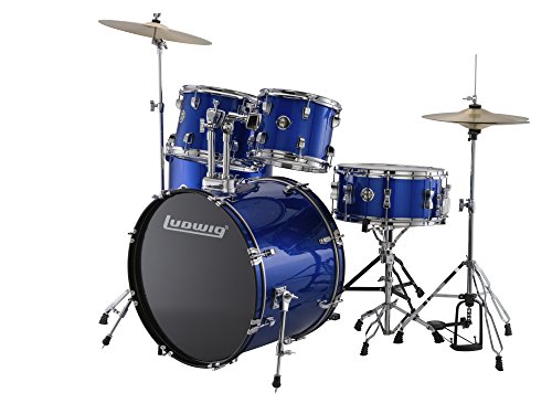 Ludwig Accent Drive Drum Set in Blue Foil finish