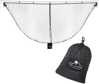 Wecamture Hammock Bug Mosquito Net XL 11x4.6FT No-See-Ums Polyester Fabric for 360 Degree Protection Dual Sided Diagonal Zipper for Easy Access Fits All Hammocks