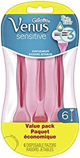 Gillette Venus Sensitive Women's Disposable Razors - 6 Pack