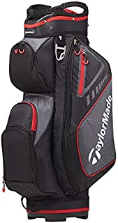 TaylorMade 2019 Golf Select Cart Bag, Black/Red