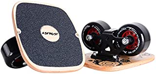 AsFrost Portable Roller Road Drift Skates Plate with Cool Maple Deck Anti-Slip Board Split Skateboard with PU Wheels High-end Bearings (Single Pattern)