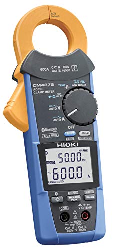 Hioki CM4372 True-RMS Clamp Meter, 1000VAC/1500VDC/600A with Frequency, Resistance and Bluetooth