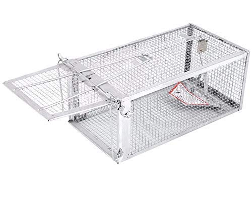 AB Traps Pro-Quality Live Animal Humane Trap Catch and Release Rats Mouse Mice Rodents and Similar Sized Pests - Safe and Effective - 10.5