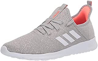 adidas Women's Cloudfoam Pure Running Shoe, Metal Grey/Chalk White, 8 Medium US