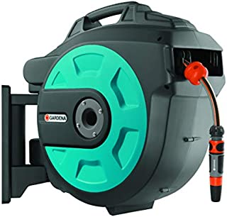 GARDENA Retractable Hose Reel 82-Feet With Convenient Hose Guide