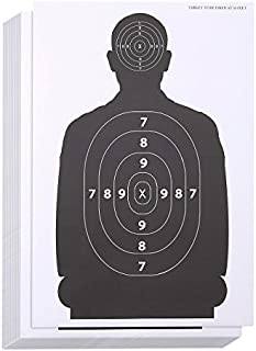 Juvale Shooting Range Paper Silhouette Targets for Firearms (17 x 25 in, 50 Sheets)