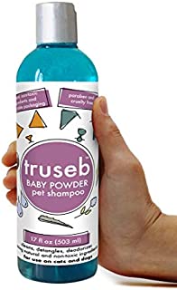 All Natural Baby Powder Pet Shampoo + Conditioner + Moisturizer for Dogs, Cats and Small Animals-Hypoallergenic and Soap Free Blend with Aloe Vera & Vitamins for Sensitive Skin of puppy or kitten(USA)