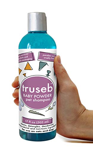 All Natural Baby Powder Pet Shampoo + Conditioner + Moisturizer for Dogs, Cats and Small Animals-Hypoallergenic and Soap Free Blend with Aloe Vera & Vitamins for Sensitive Skin of puppy or kitten(USA)