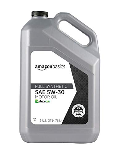 AmazonBasics Full Synthetic Motor Oil, SN Plus, dexos1-Gen2, 5W-30, 5 Quart