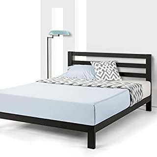 Best Price Mattress Twin Bed Frame - 10 inch Heavy Duty Metal Platform Bed W/Headboard/Wooden Slat Support/Mattress Foundation (No Box Spring Needed), Twin Size