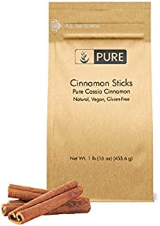 Cinnamon Sticks (1 lb) by PURE, All-Natural, Cooking/Baking, Crafting, Flavor Infusion, Aromatherapy, Anti-Inflammatory Properties, Lowers Blood Sugar