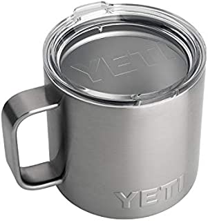 YETI Rambler 14 oz Stainless Steel Vacuum Insulated Mug with Lid, Stainless