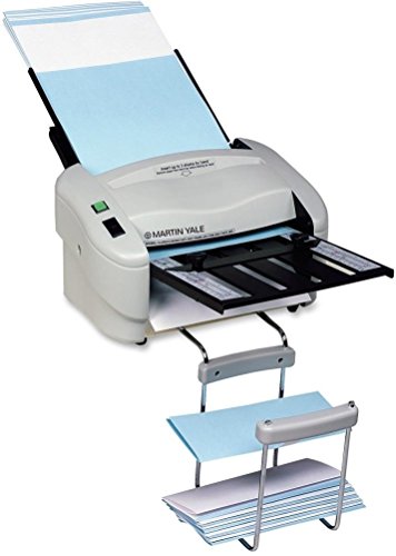 Martin Yale P7400 RapidFold Automatic Feed Desktop Folder, Feed Tray Holds up to 50 Sheets of Paper, Folds 8 1/2