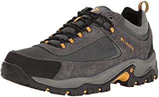 Columbia Men's Granite Ridge Waterproof Hiking Shoe, Dark Grey, Golden Yellow, 9.5 D US