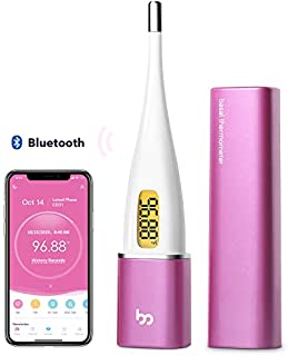 Basal Thermometer for Ovulation, Quiet BBT Thermometer with Backlit & APP(iOS & Android) for Nature Family Planning, Trying to Conceive, Fertility Monitor & Period Tracker from Femometer Vinca II