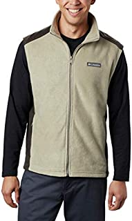 Columbia Men's Steens Mountain Full Zip Soft Fleece Vest, Tusk, Buffalo, Large